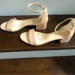 Alex Marie dress ankle sandals with 1 1/2 inch block heel - never worn